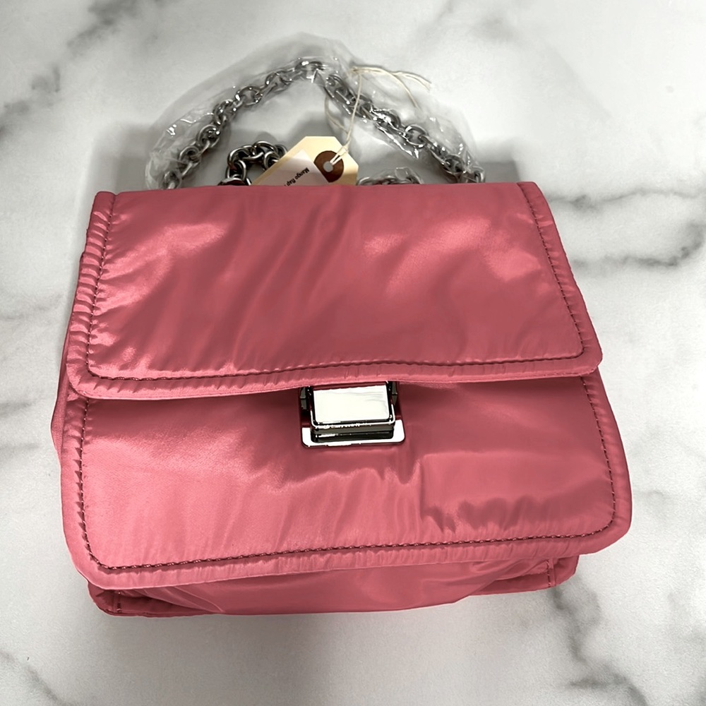 Mango Women's Flap Crossbody Bag Pink Size U